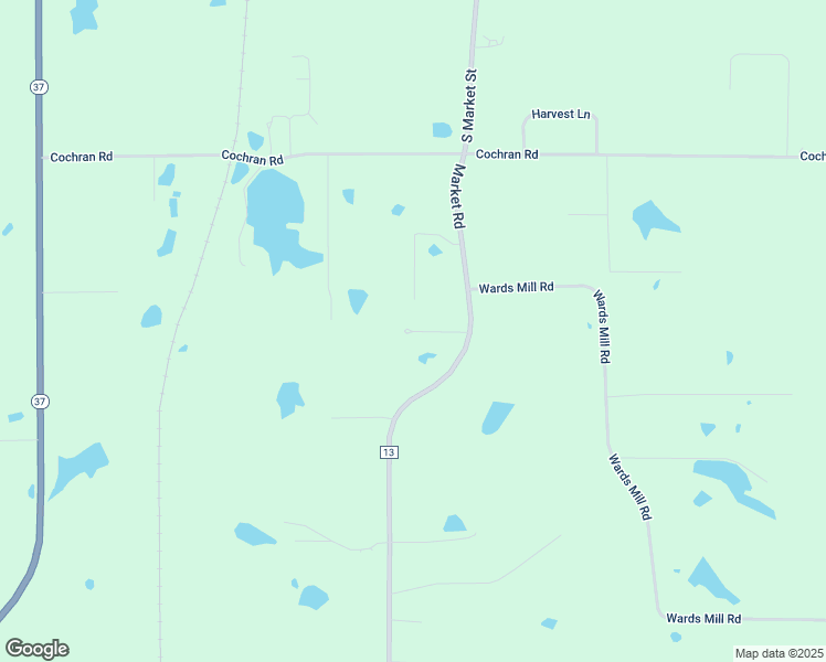 map of restaurants, bars, coffee shops, grocery stores, and more near Whispering Pines Lane in Marion
