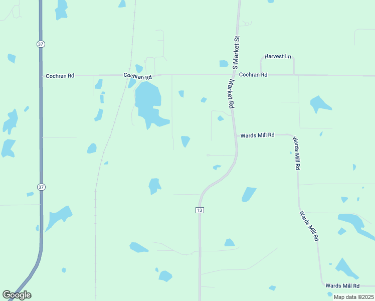 map of restaurants, bars, coffee shops, grocery stores, and more near Whispering Pines Lane in Marion