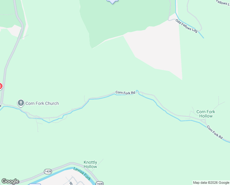 map of restaurants, bars, coffee shops, grocery stores, and more near Corn Fork Road in Prestonsburg