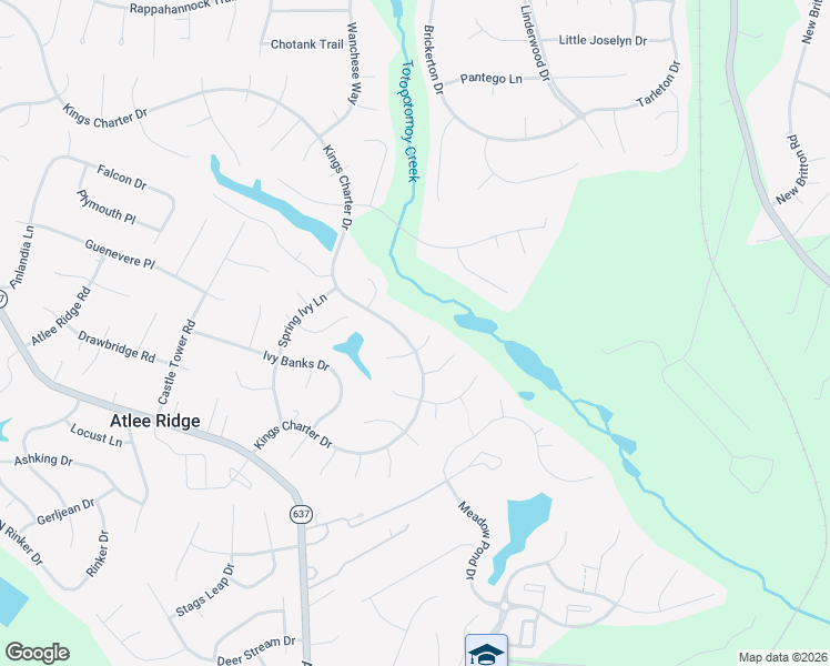 map of restaurants, bars, coffee shops, grocery stores, and more near 9148 Ivy Springs Place in Mechanicsville