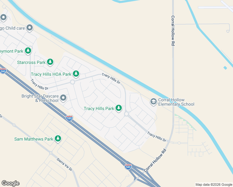 map of restaurants, bars, coffee shops, grocery stores, and more near 6769 Celadon Lane in Tracy