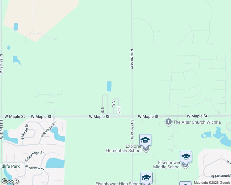 map of restaurants, bars, coffee shops, grocery stores, and more near E Street in Goddard