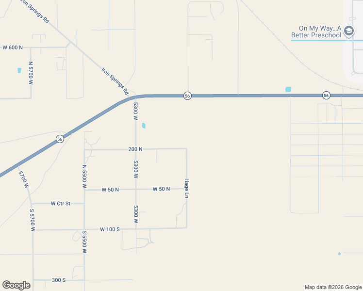 map of restaurants, bars, coffee shops, grocery stores, and more near 200 North in Cedar City