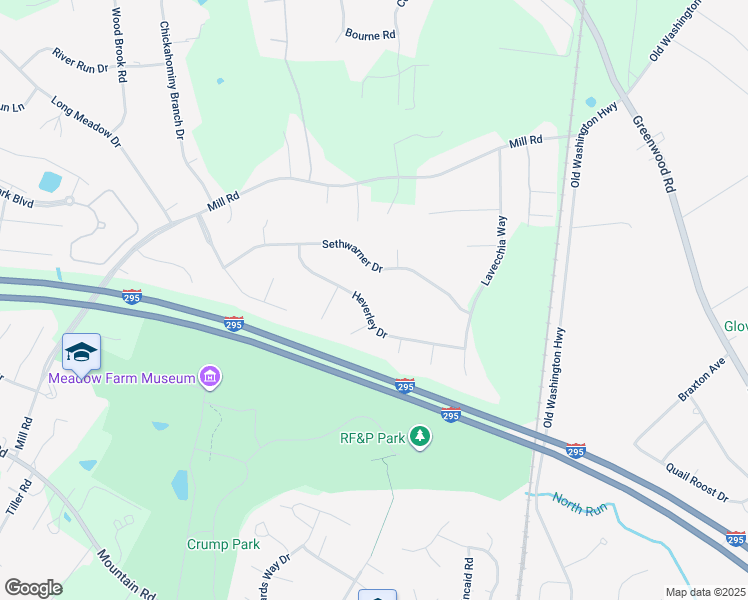 map of restaurants, bars, coffee shops, grocery stores, and more near 3740 Heverley Drive in Glen Allen
