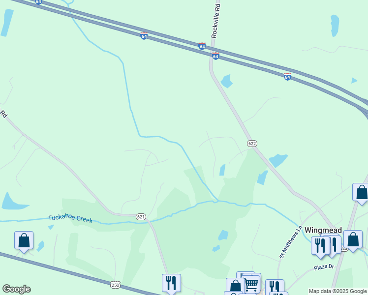 map of restaurants, bars, coffee shops, grocery stores, and more near 2102 Rockville Road in Rockville