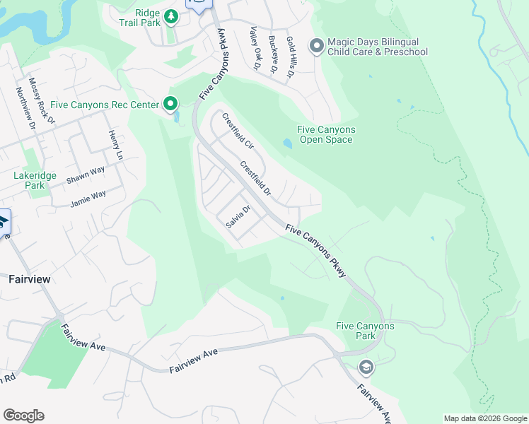 map of restaurants, bars, coffee shops, grocery stores, and more near 25671 Secret Meadow Court in Castro Valley