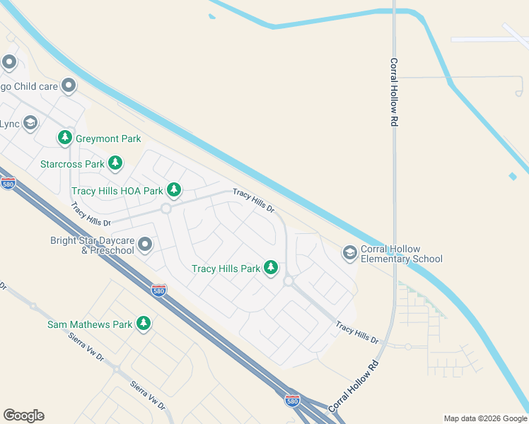 map of restaurants, bars, coffee shops, grocery stores, and more near 6769 Celadon Lane in Tracy