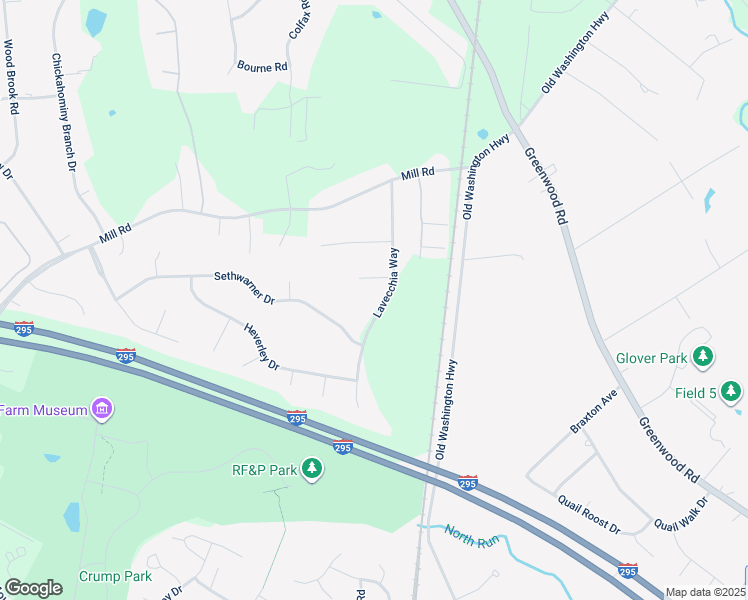 map of restaurants, bars, coffee shops, grocery stores, and more near 3313 Lavecchia Way in Glen Allen
