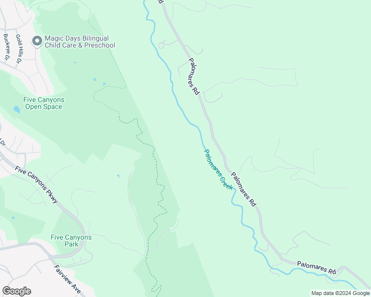 map of restaurants, bars, coffee shops, grocery stores, and more near 25505 Palomares Road in Castro Valley