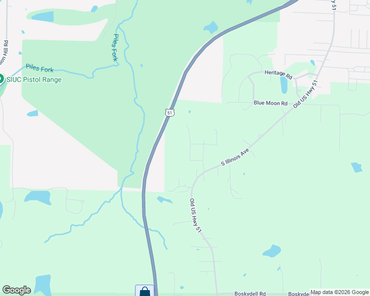 map of restaurants, bars, coffee shops, grocery stores, and more near 133 Highlander Drive in Carbondale