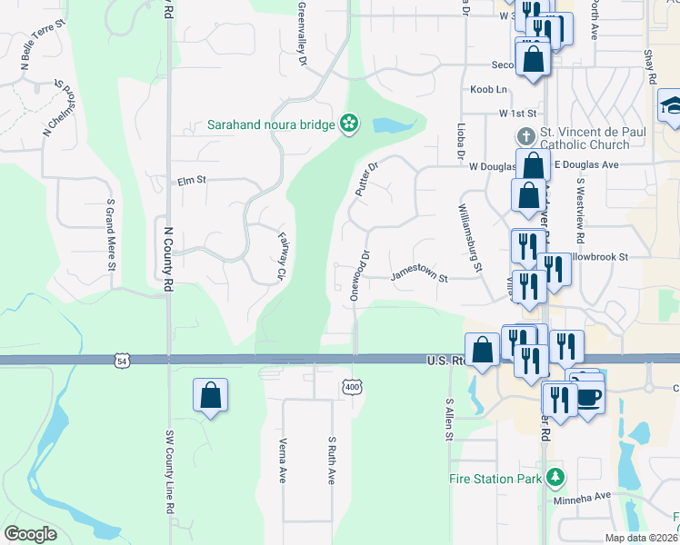 map of restaurants, bars, coffee shops, grocery stores, and more near 913 Threewood Court in Andover