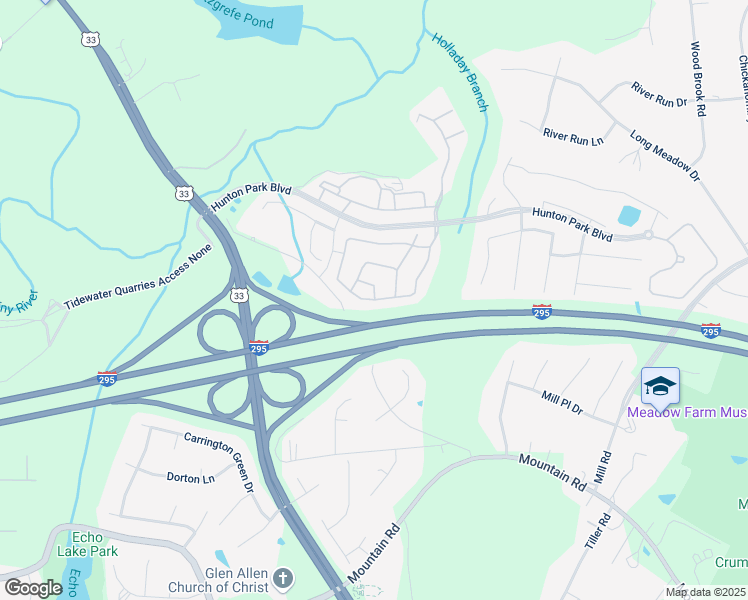 map of restaurants, bars, coffee shops, grocery stores, and more near 244 Siena Lane in Glen Allen