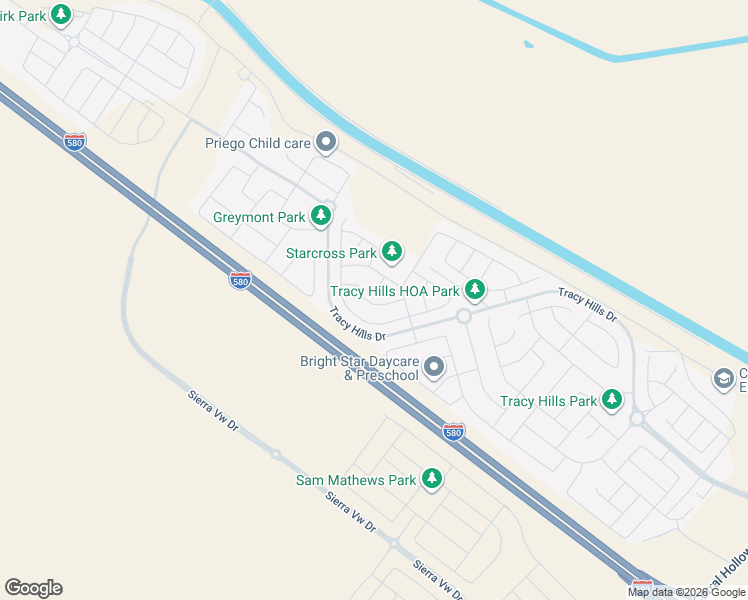 map of restaurants, bars, coffee shops, grocery stores, and more near 2841 Reyva Dhillon Lane in Tracy
