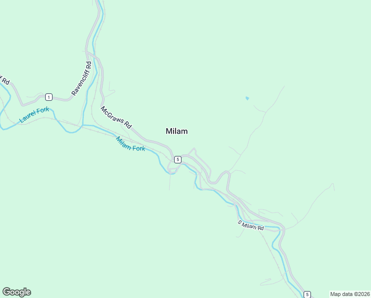 map of restaurants, bars, coffee shops, grocery stores, and more near 20 Big Valley in Ravencliff