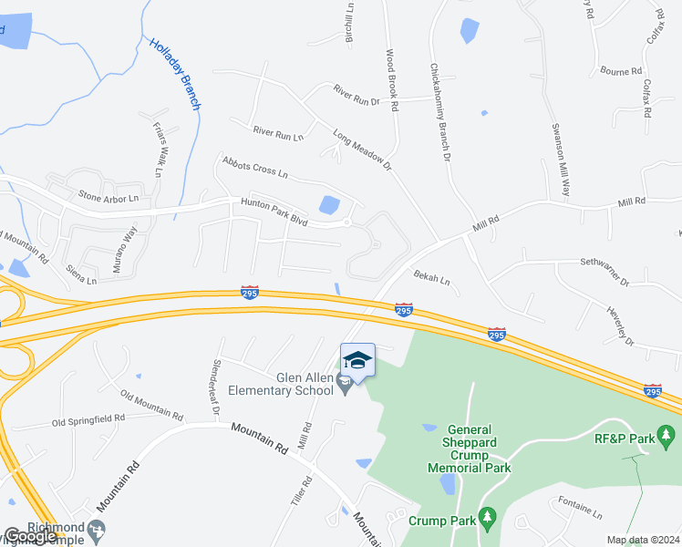 map of restaurants, bars, coffee shops, grocery stores, and more near 3441 Manor Grove Circle in Glen Allen