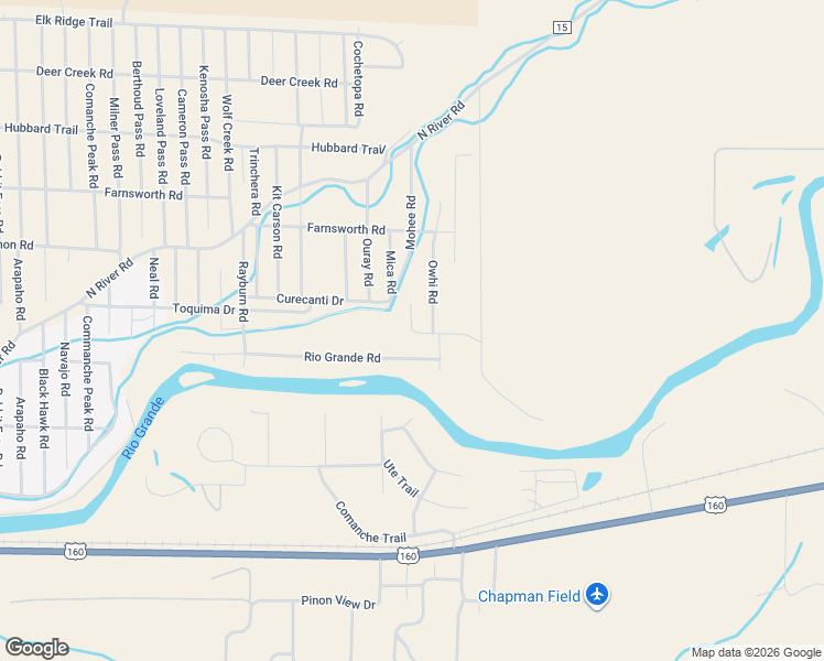 map of restaurants, bars, coffee shops, grocery stores, and more near 474 Alpine Road in South Fork