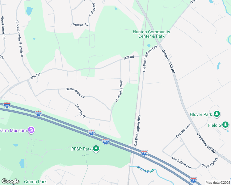map of restaurants, bars, coffee shops, grocery stores, and more near 11619 Parksburg Court in Glen Allen