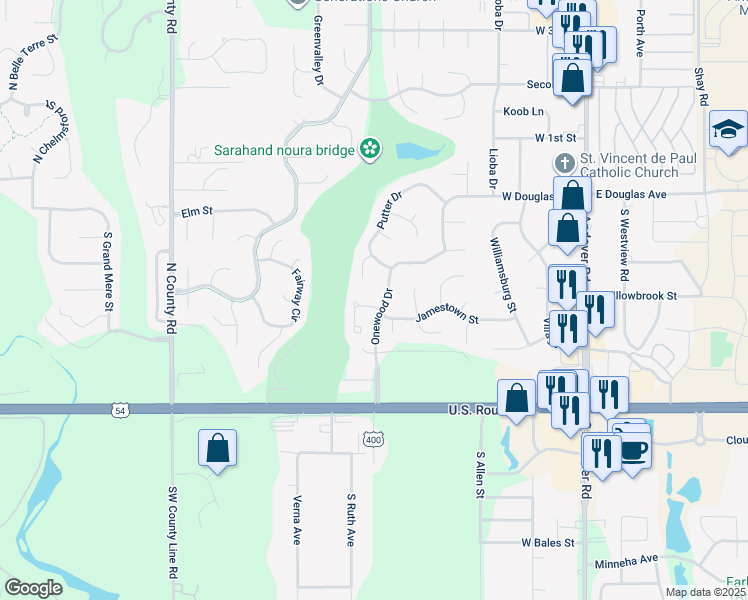 map of restaurants, bars, coffee shops, grocery stores, and more near 826 Threewood Court in Andover