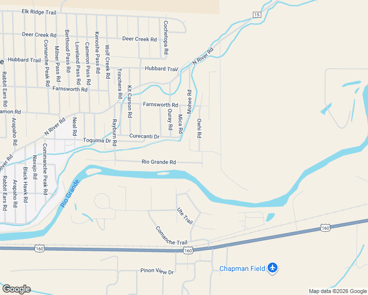map of restaurants, bars, coffee shops, grocery stores, and more near 474 Alpine Road in South Fork