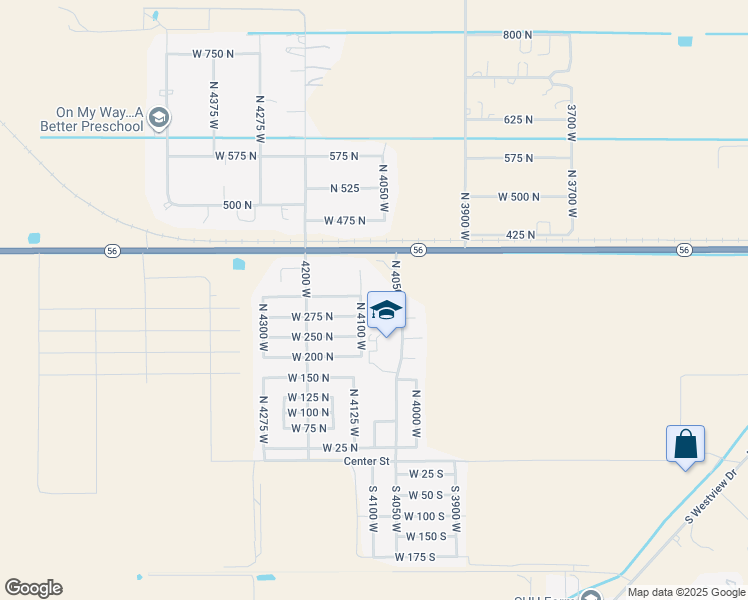 map of restaurants, bars, coffee shops, grocery stores, and more near 4077 West 300 N Cir;;;4079 W 300 North in Cedar City