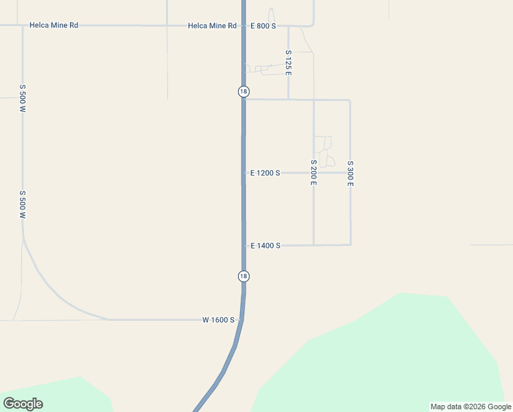 map of restaurants, bars, coffee shops, grocery stores, and more near 1245 Utah 18 in Beryl