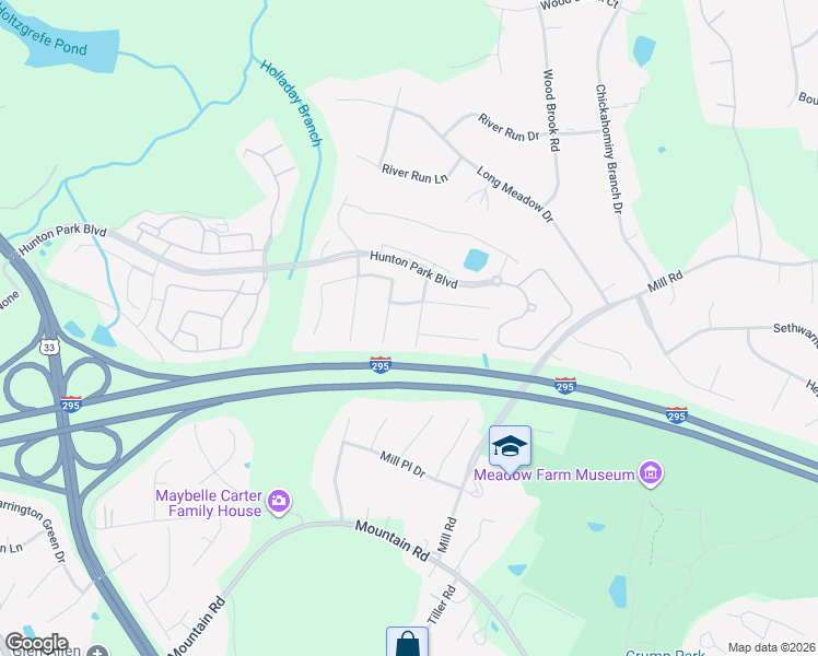 map of restaurants, bars, coffee shops, grocery stores, and more near 2925 Ridgegate Place in Glen Allen