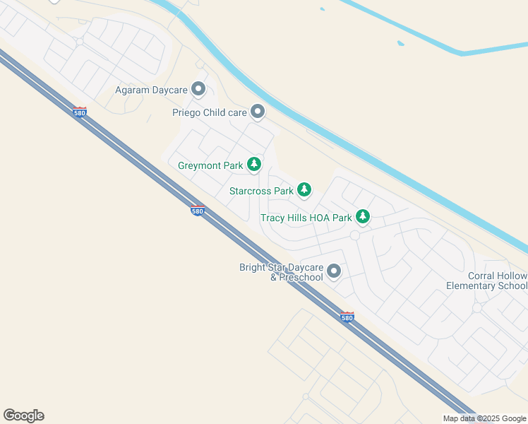 map of restaurants, bars, coffee shops, grocery stores, and more near 3098 Tostalinda Drive in Tracy