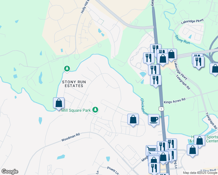 map of restaurants, bars, coffee shops, grocery stores, and more near 10878 Harvest Mill Place in Glen Allen