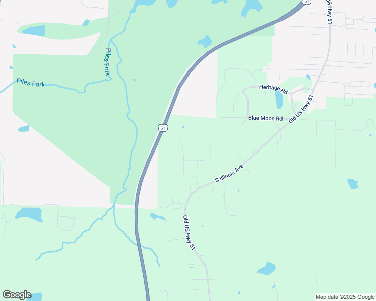 map of restaurants, bars, coffee shops, grocery stores, and more near 1-153 Applecrest Drive in Carbondale