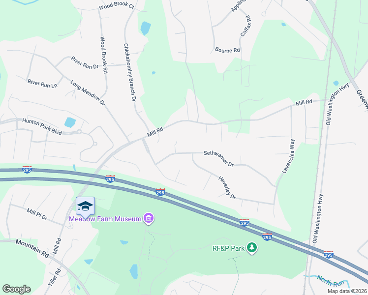 map of restaurants, bars, coffee shops, grocery stores, and more near 3904 Sethwarner Court in Glen Allen