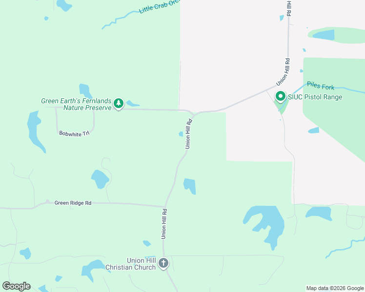 map of restaurants, bars, coffee shops, grocery stores, and more near 1319 Union Hill Road in Carbondale