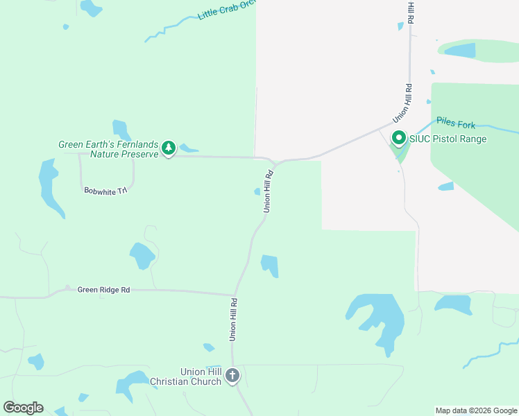 map of restaurants, bars, coffee shops, grocery stores, and more near 1319 Union Hill Road in Carbondale