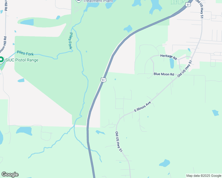 map of restaurants, bars, coffee shops, grocery stores, and more near 299 Highlander Dr in Carbondale