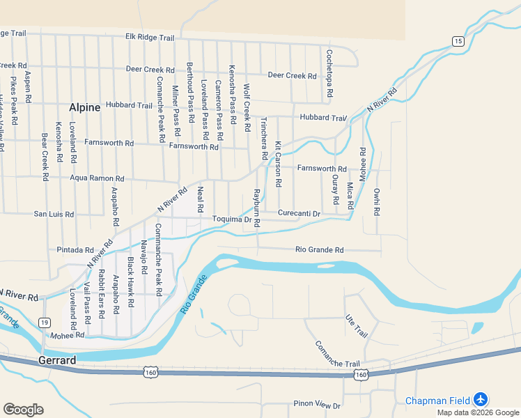 map of restaurants, bars, coffee shops, grocery stores, and more near 174 Rayburn Road in South Fork
