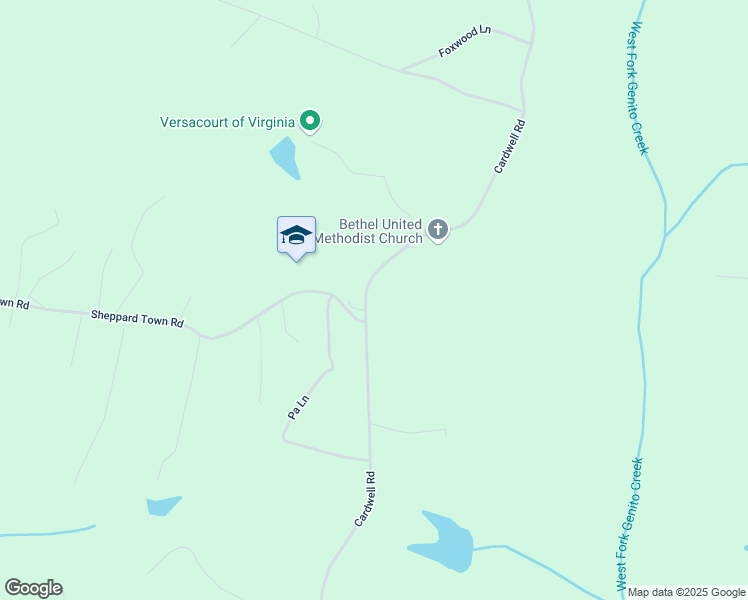 map of restaurants, bars, coffee shops, grocery stores, and more near 1918 Cardwell Road in Crozier