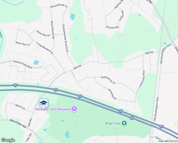 map of restaurants, bars, coffee shops, grocery stores, and more near 3904 Sethwarner Court in Glen Allen