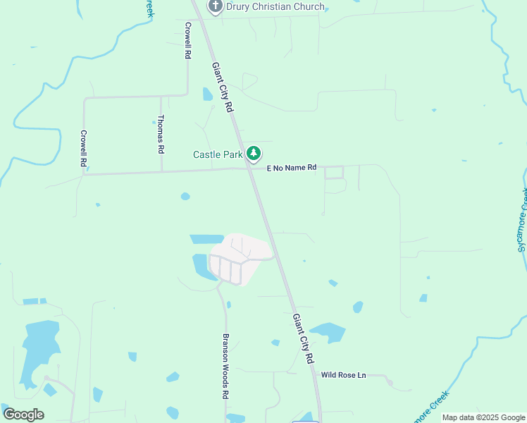 map of restaurants, bars, coffee shops, grocery stores, and more near 6917 Giant City Road in Carbondale