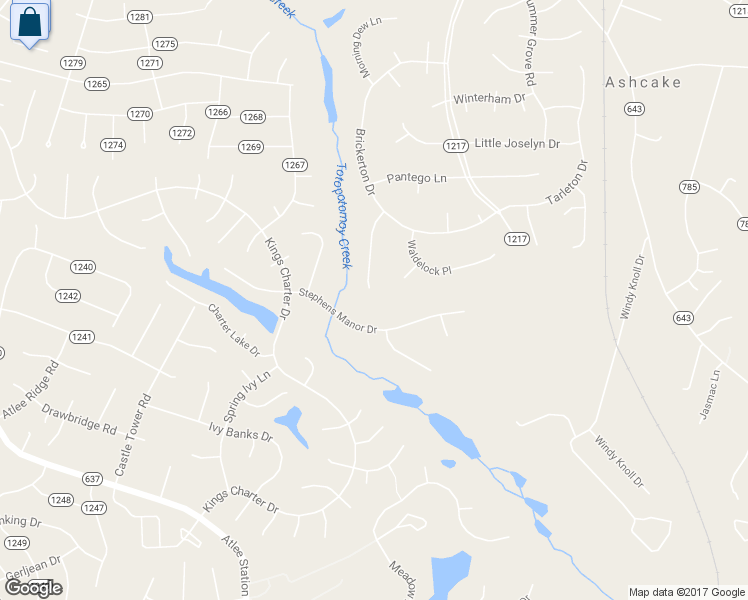 map of restaurants, bars, coffee shops, grocery stores, and more near 10257 Shawns Grove Place in Mechanicsville