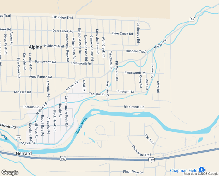 map of restaurants, bars, coffee shops, grocery stores, and more near 174 Rayburn Road in South Fork