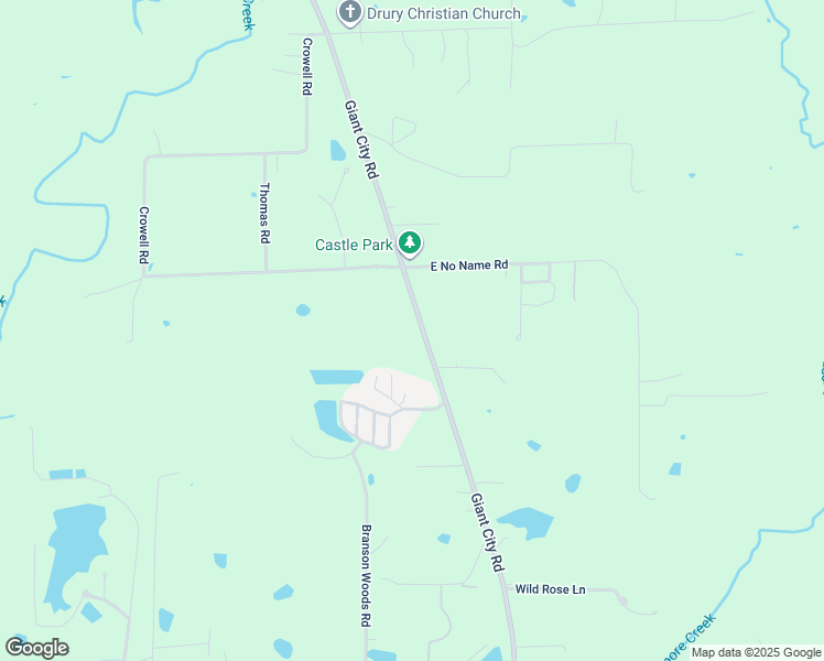 map of restaurants, bars, coffee shops, grocery stores, and more near 6917 Giant City Road in Carbondale