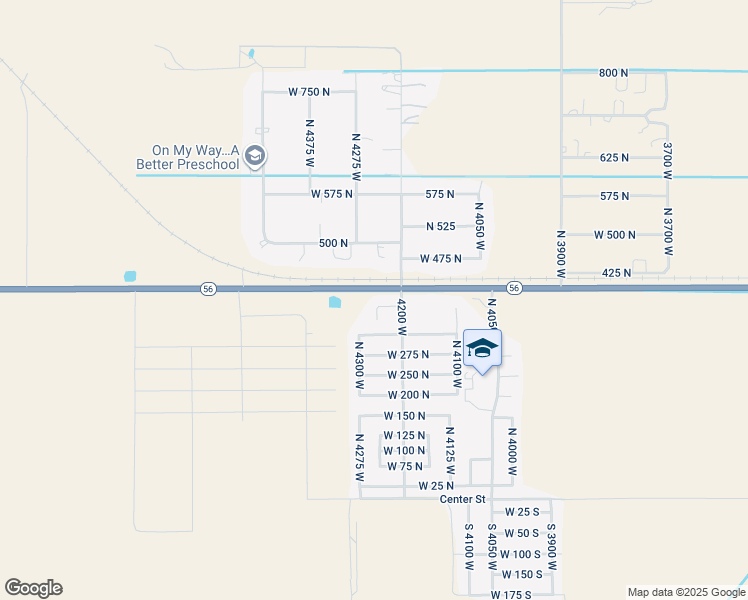 map of restaurants, bars, coffee shops, grocery stores, and more near 4252 375 North Street in Cedar City