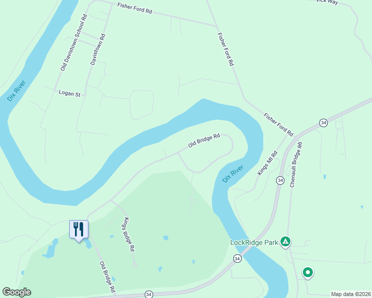 map of restaurants, bars, coffee shops, grocery stores, and more near 106 Old Bridge Road in Danville