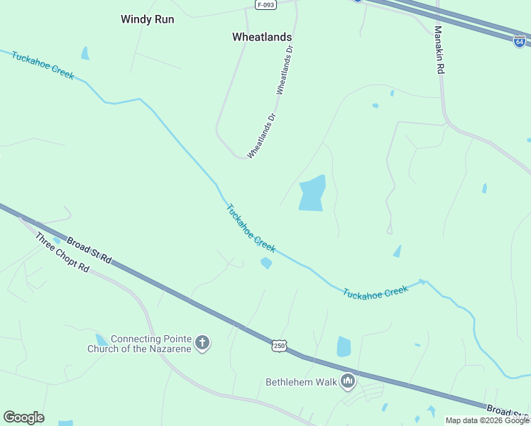 map of restaurants, bars, coffee shops, grocery stores, and more near 606 Fords Road in Manakin-Sabot