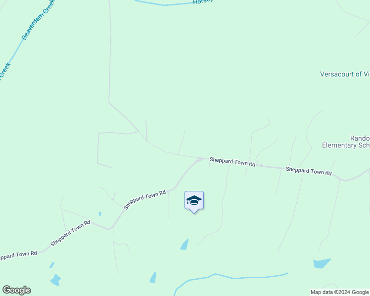 map of restaurants, bars, coffee shops, grocery stores, and more near 1768 Sheppard Town Road in Crozier