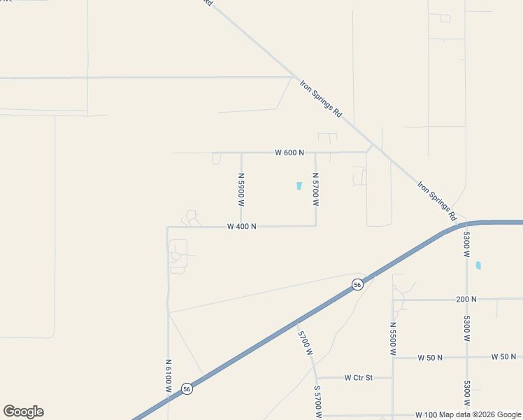 map of restaurants, bars, coffee shops, grocery stores, and more near 476 North 5900 West in Cedar City