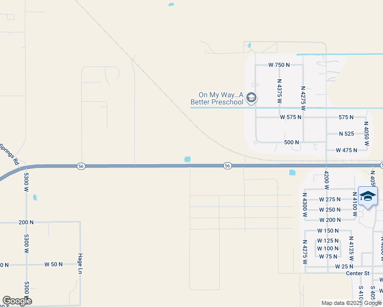 map of restaurants, bars, coffee shops, grocery stores, and more near 4660 West 400 North in Cedar City