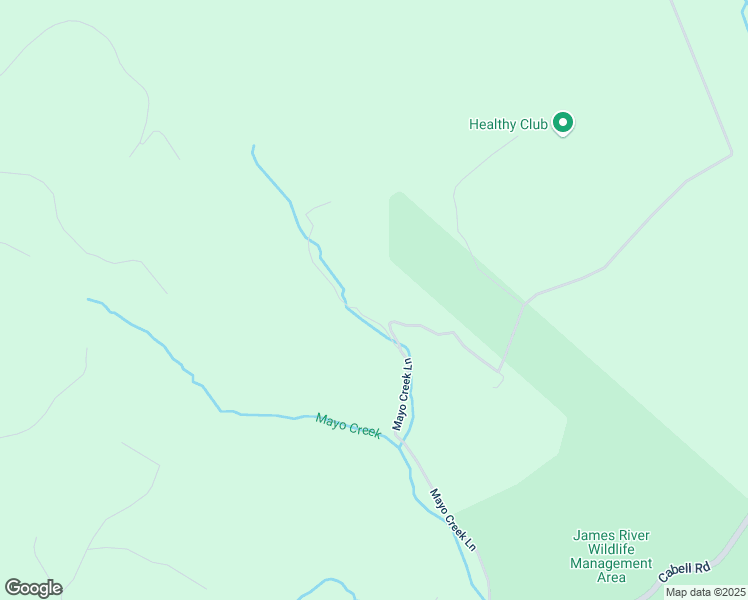 map of restaurants, bars, coffee shops, grocery stores, and more near 1002 Mayo Creek Lane in Wingina