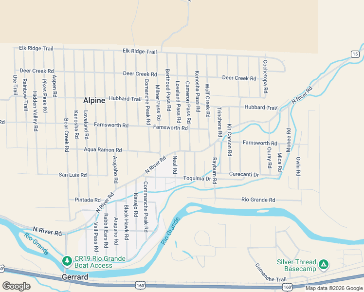 map of restaurants, bars, coffee shops, grocery stores, and more near Loveland Pass Road in Alpine