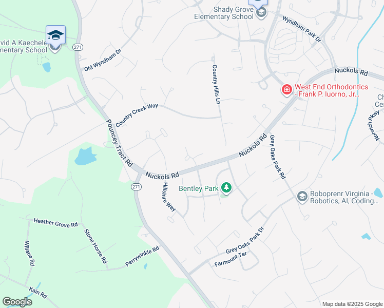 map of restaurants, bars, coffee shops, grocery stores, and more near 12212 Bayswater Court in Glen Allen