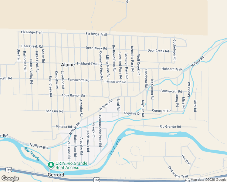 map of restaurants, bars, coffee shops, grocery stores, and more near 75 Berthoud Pass Rd in South Fork
